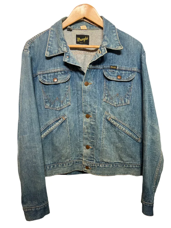 Wranglers Blue Women's Denim Jacket (Size L)