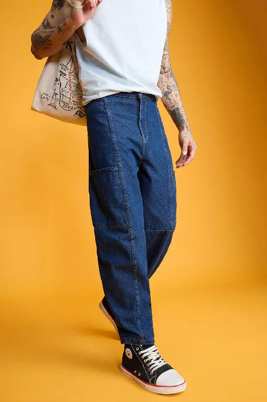 Men's Cobalt Carrot Jeans