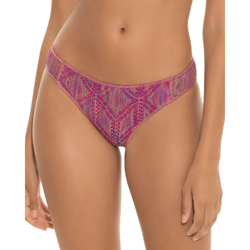 Becca by Rebecca Virtue Womens Crochet Lined Swim Bottom Separates