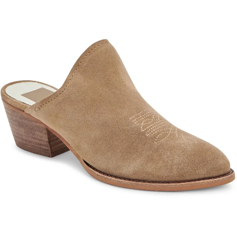 Shiloh Womens Leather Shooties Mules