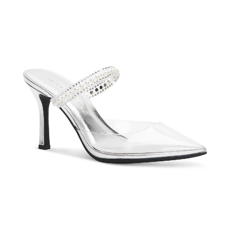 Cindy Womens Embellished Slip-on Mules