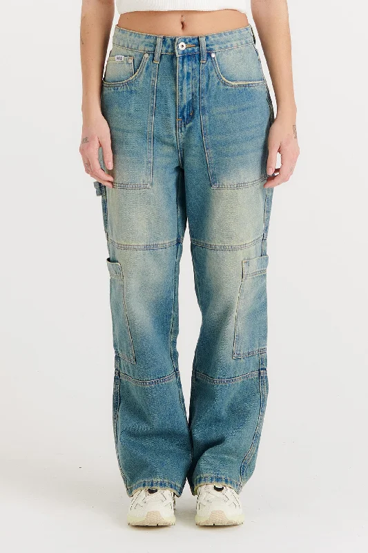 Combat Jean Faded Blue