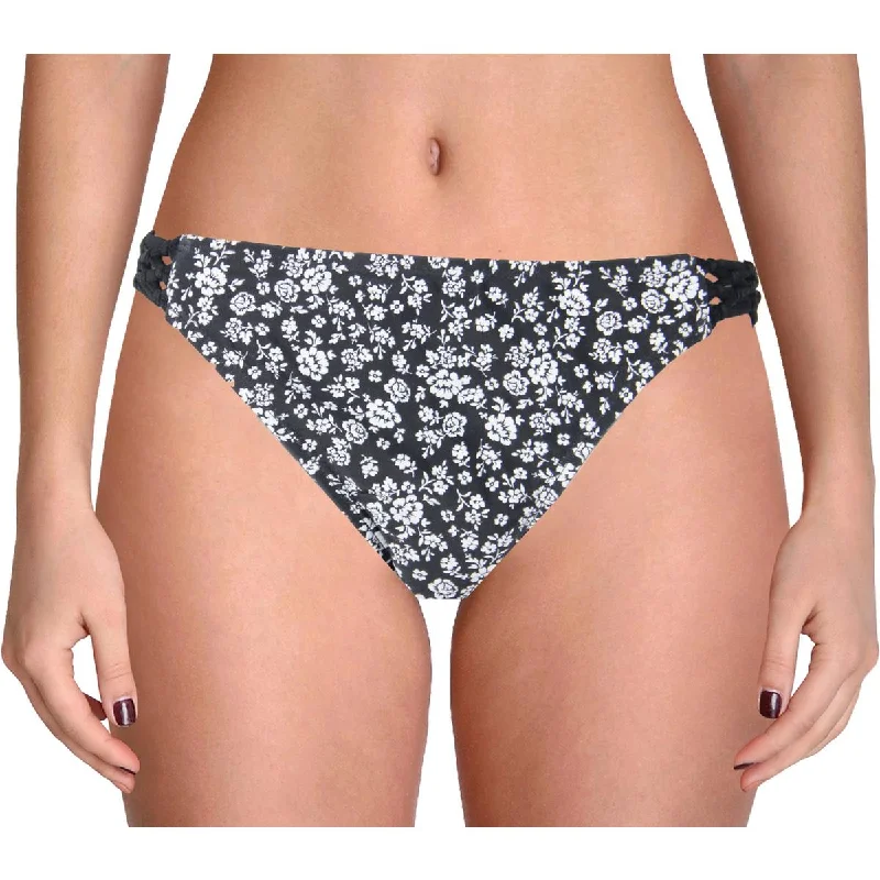 Cyn & Luca Womens Floral Macrame Swim Bottom Separates