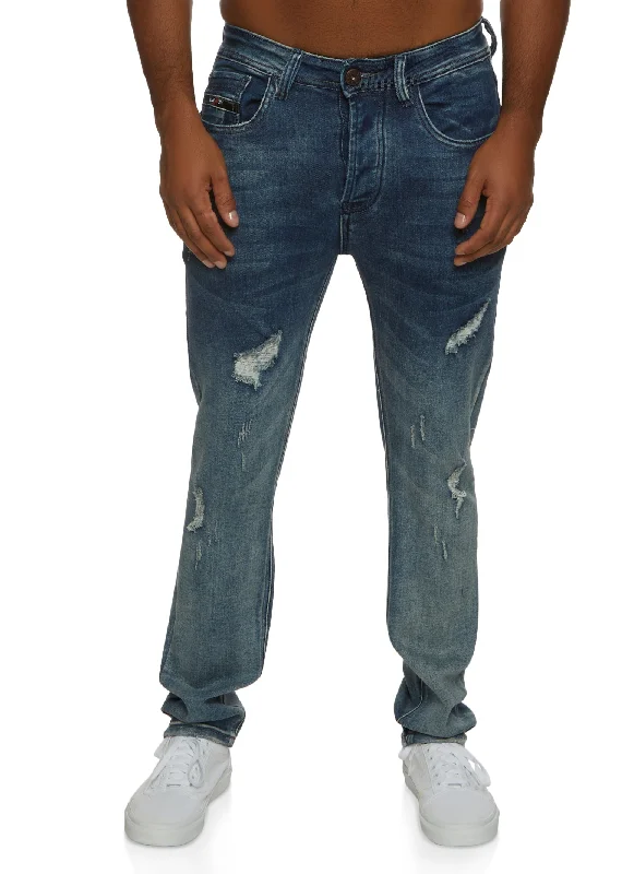 Mens Distressed Skinny Jeans