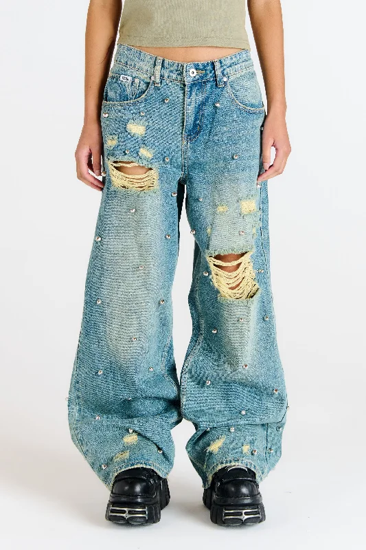 Dirty Wash Distressed Release Jean