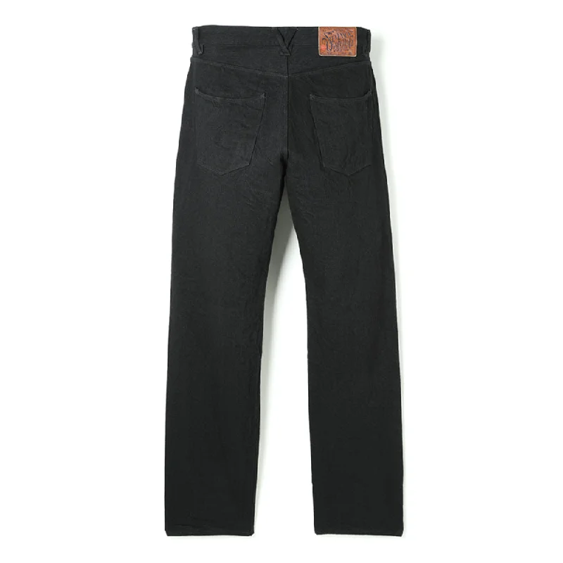 ENCINITAS 13oz Selvedge Black Denim - High-Rise Straight OW