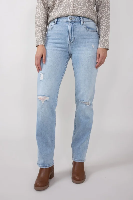 Hidden High Rise Ella Wide Straight Leg Jeans for Women | HD1519ST-LT