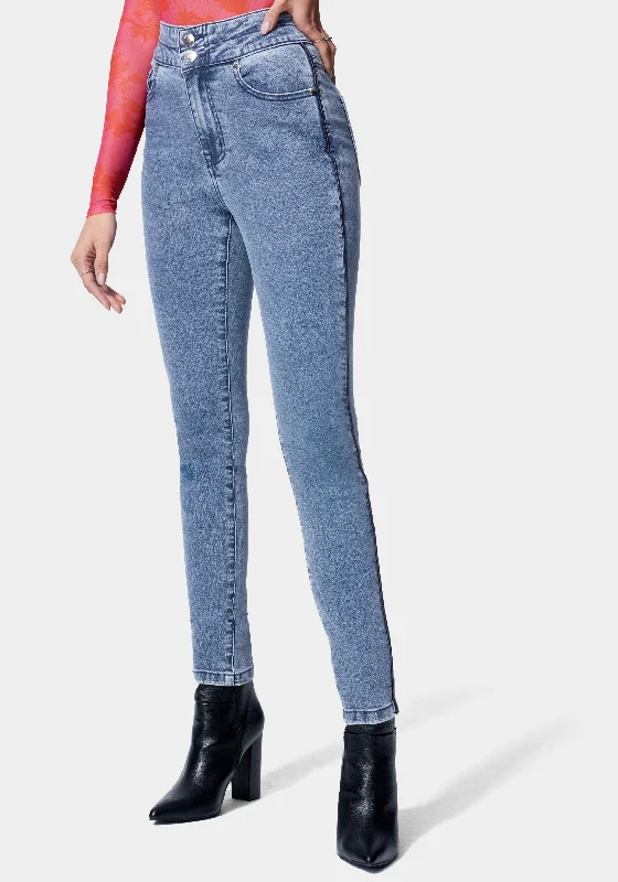 High Waist Skinny Leg Jeans