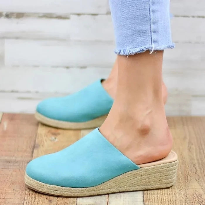 sky blue slippers