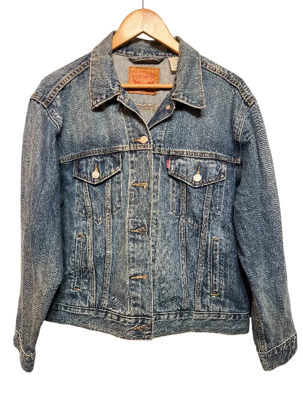 Levi Blue Denim Women's Jacket (Size XL)