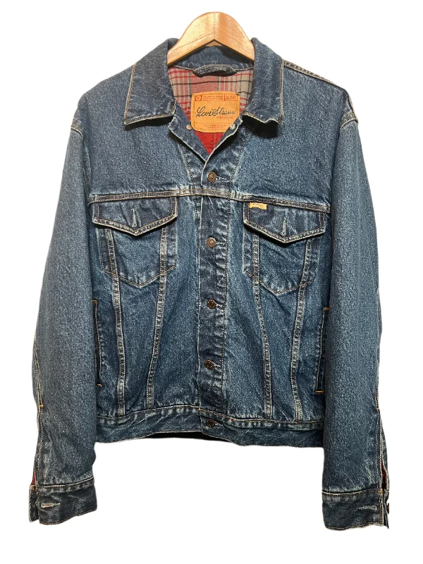 Levi Dark Blue Women's Denim Jacket (Size L)