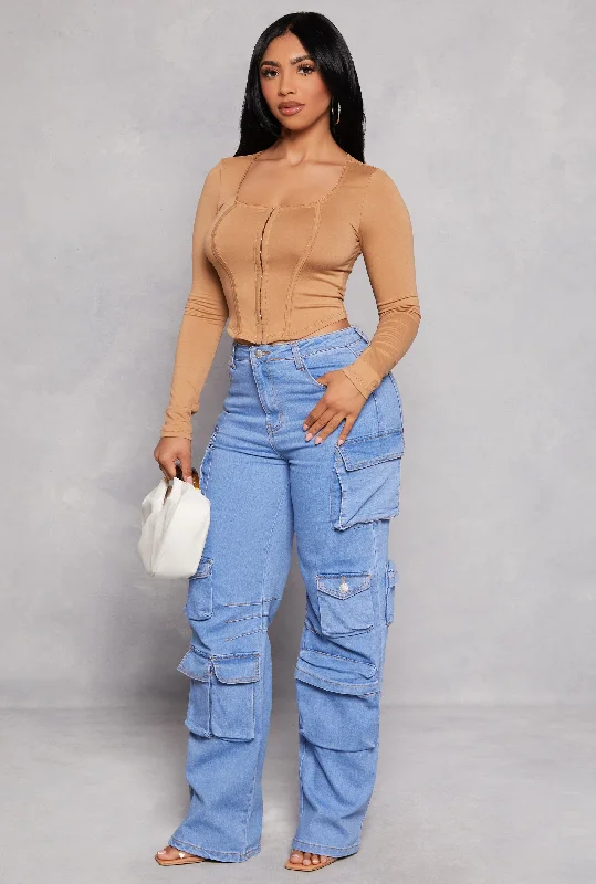 Daisy Wide Leg Cargo Jeans