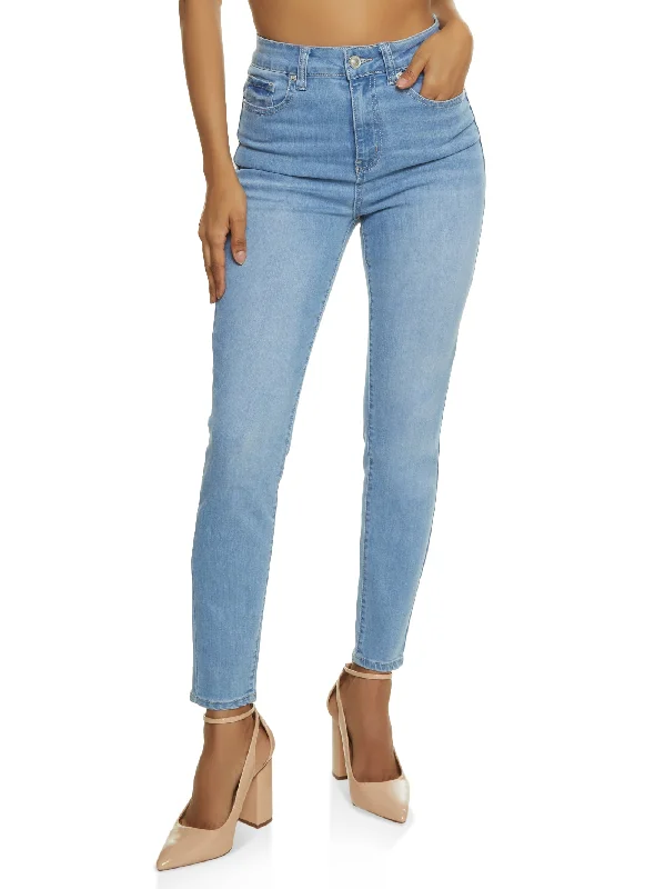 WAX Whiskered High Waist Skinny Jeans