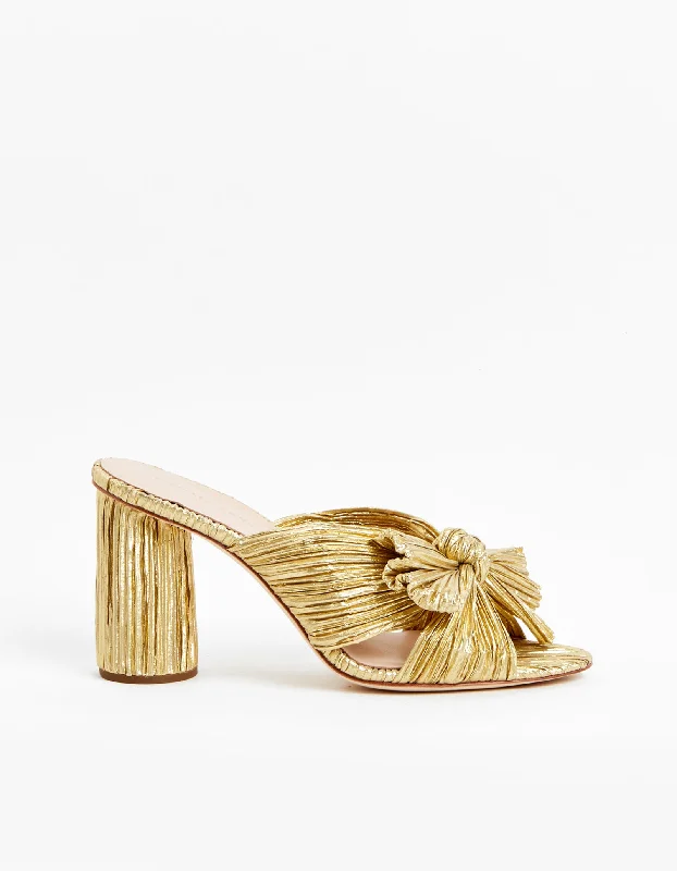 Penny Knot Mule - Gold