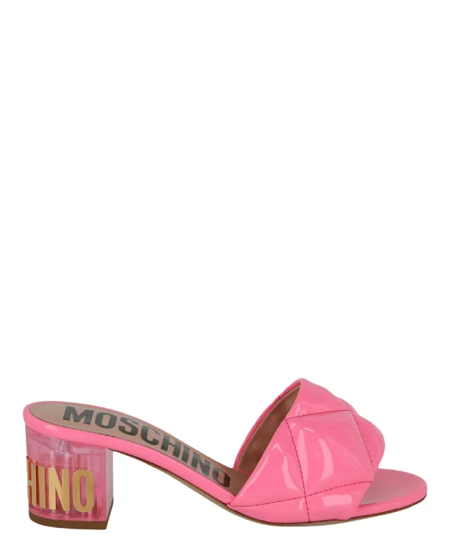 Logo Quilted Mules