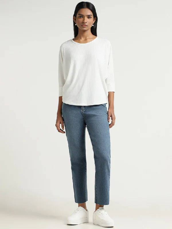 LOV Mid Blue Straight - Fit Mid - Rise Jeans