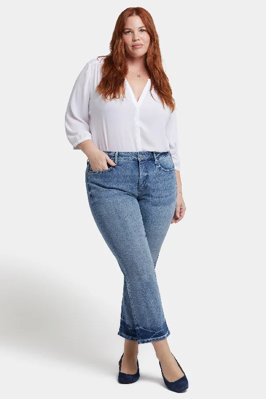 Marilyn Straight Ankle Jeans In Plus Size - Torrent Peak