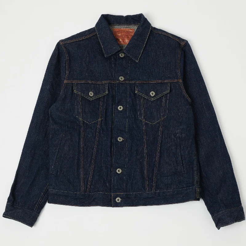 ONI 02525P-SHM 'Kiwami' Semi Hand Made 16oz Type III Denim Jacket - Rinsed