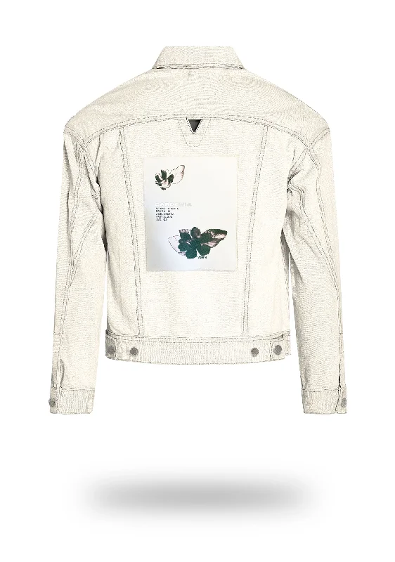 Plantae Gardenia Shorter Off-White Denim Jacket