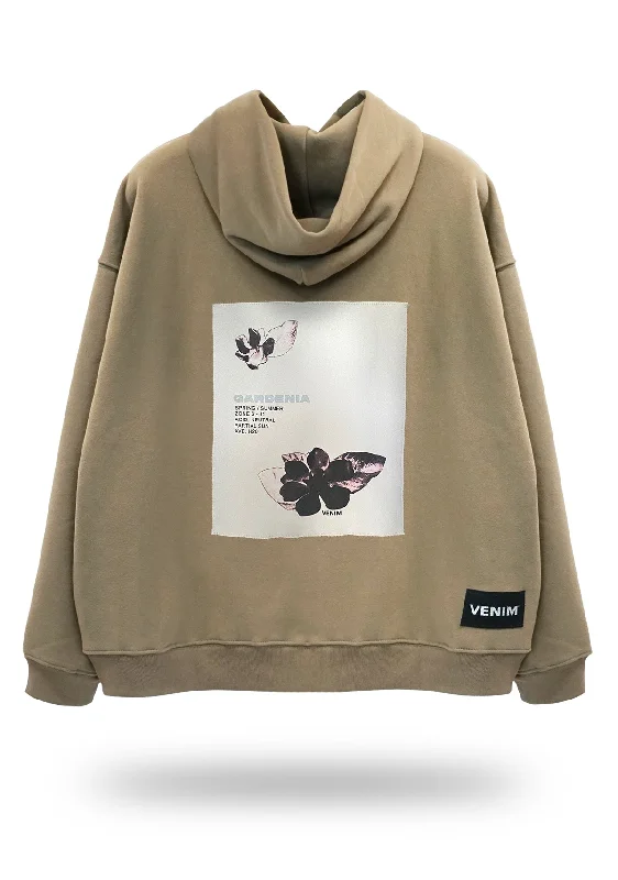 Plantae Gardenia Ultrawide Camel Hoodie