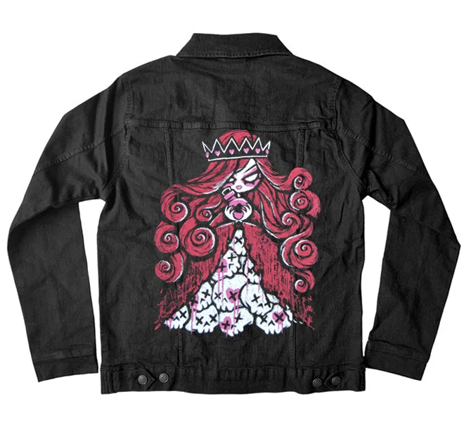 Queen of Bleeding Hearts Denim Jacket