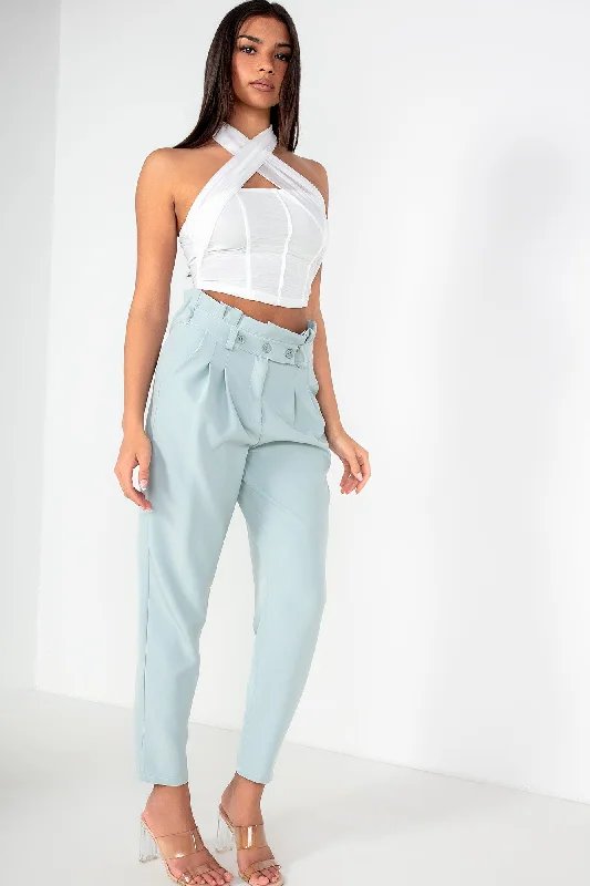 Remy Duck Egg High Waist Trousers