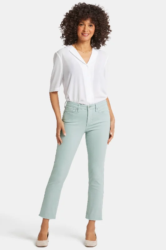 Sheri Slim Ankle Jeans - Snowpass Mint