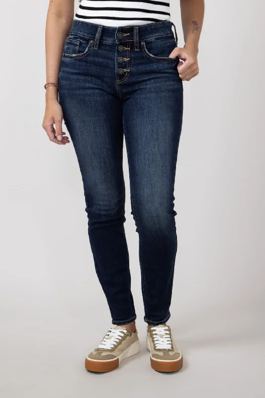 Silver Jeans Mid Rise Suki Skinny Jeans for Women | L93151CVS413