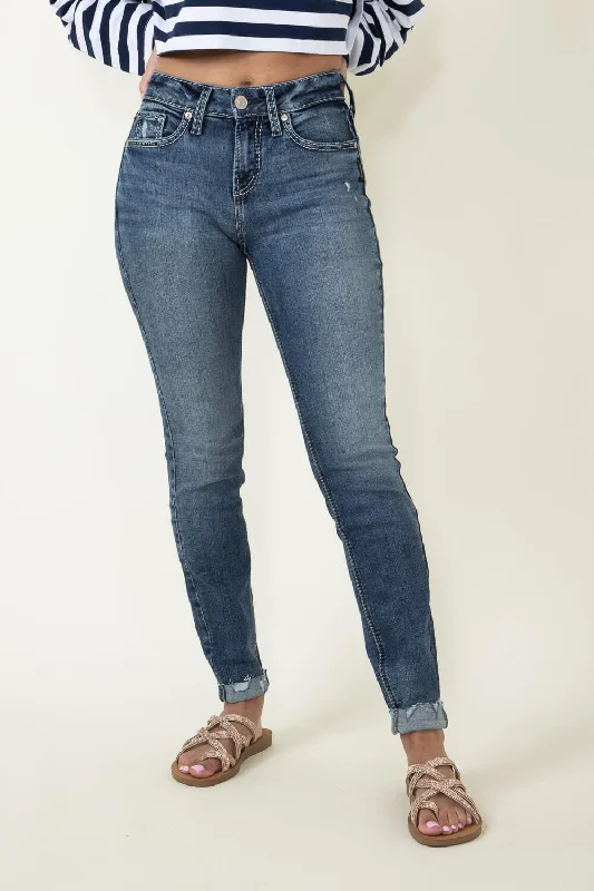 Silver Jeans Suki Skinny Distressed Jeans for Women | L93136EAE398