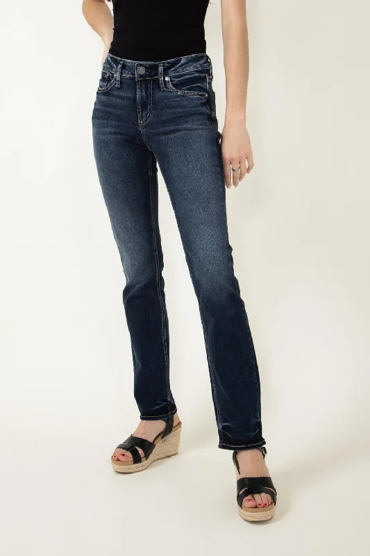 Silver Jeans Suki Mid Rise Straight Jeans for Women | L93413EDB359