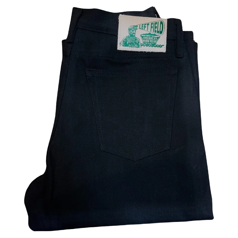 Smokestacks Black Maria Vidalia Mills 14 oz selvedge Sulphur Denim Wide Leg