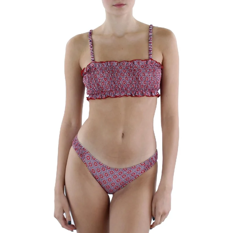 Solid & Striped Womens Printed Swim Bottom Separates