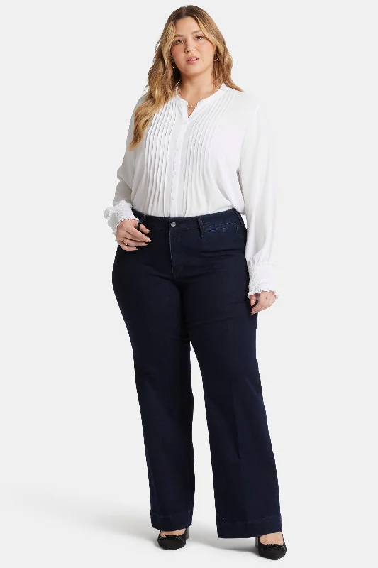 Teresa Trouser Jeans In Plus Size - Dark Enzyme