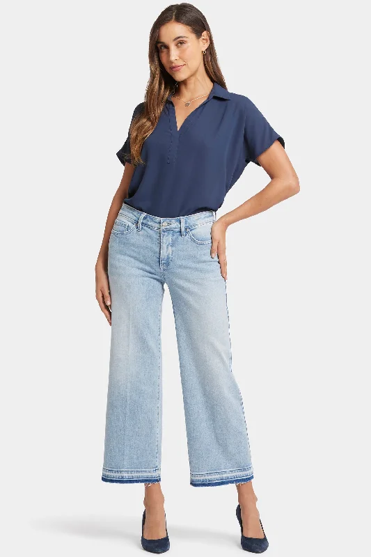 Teresa Wide Leg Ankle Jeans - Misty Ridge