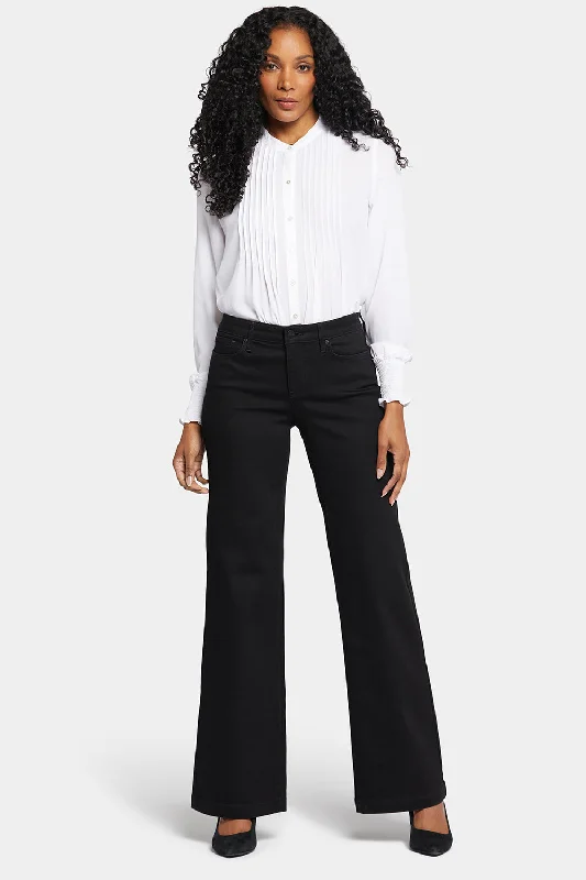 Teresa Wide Leg Jeans - Black Rinse