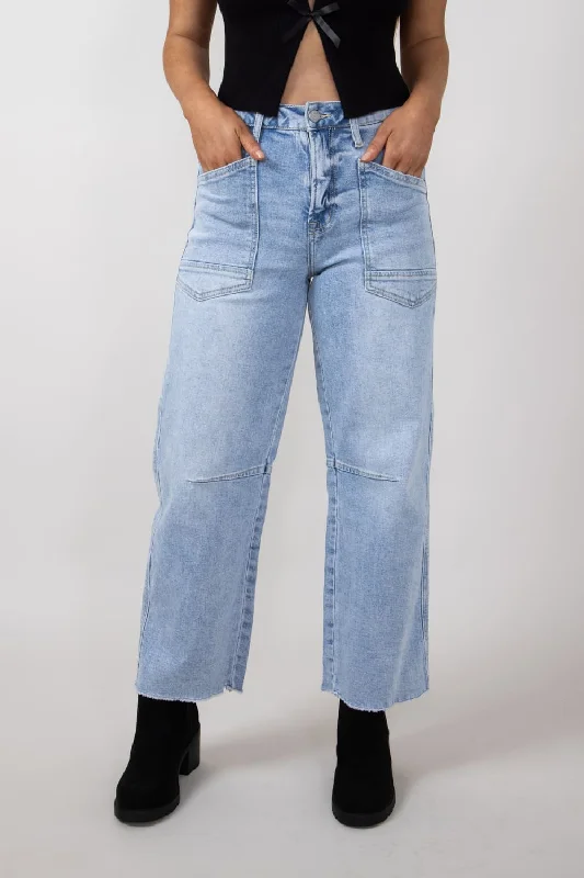 Vervet High Rise Baggy Barrel Jeans for Women | V3575