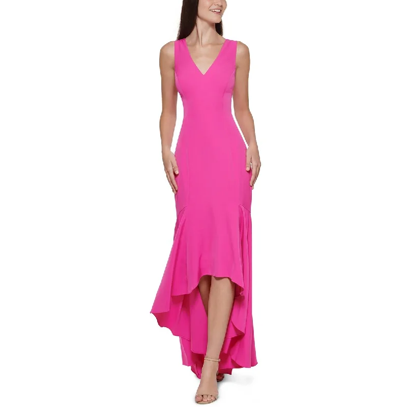 Vince Camuto Womens Crepe Maxi Fit & Flare Dress