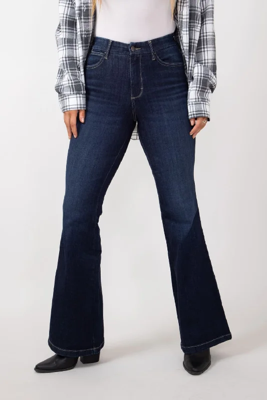 Wrangler Bespoke High Rise Flare Jeans for Women | 112359280