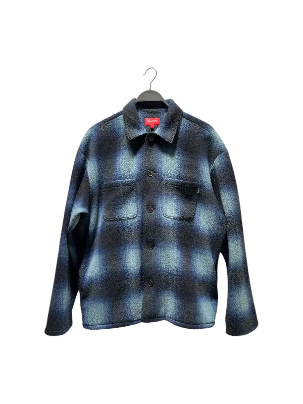 Supreme/Blouson/M/Cotton/BLU/Plaid/PLAID FLEECE JACKET