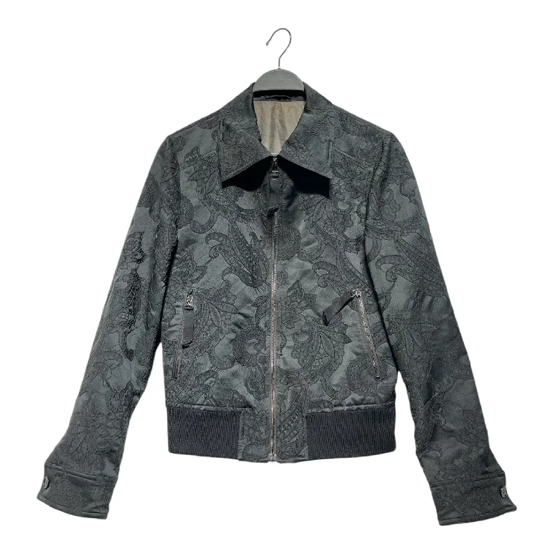 Alexander McQueen/Flight Jkt/46/Cotton/BLK/Paisley/