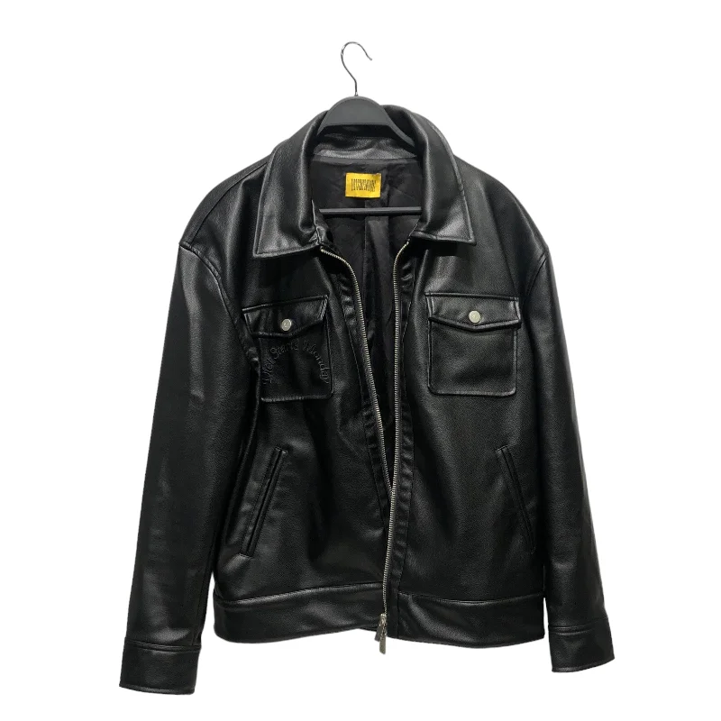 DIETSTARTSMONDAY/Leather Jkt/XXL/BLK/