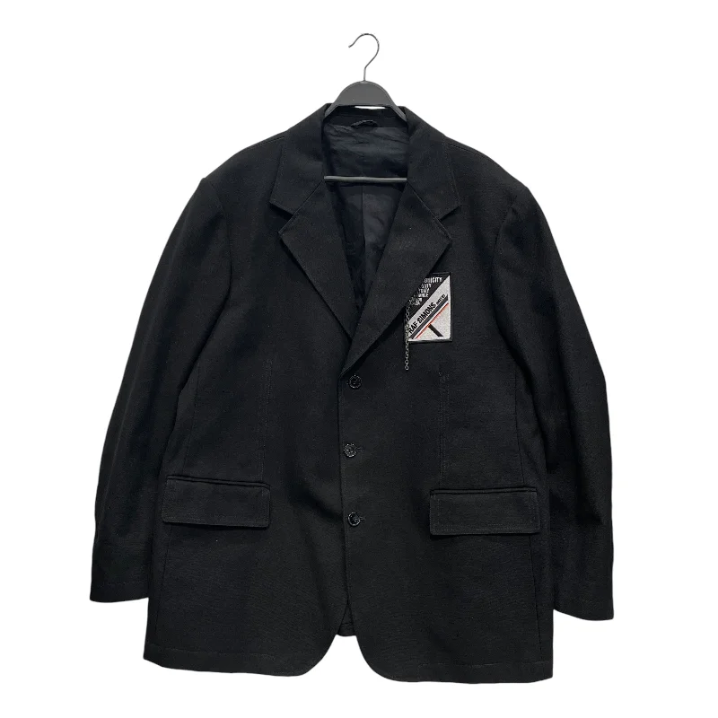 RAF SIMONS/Oversized Logo Patch AW21/22 Single-Breasted Jacket/46