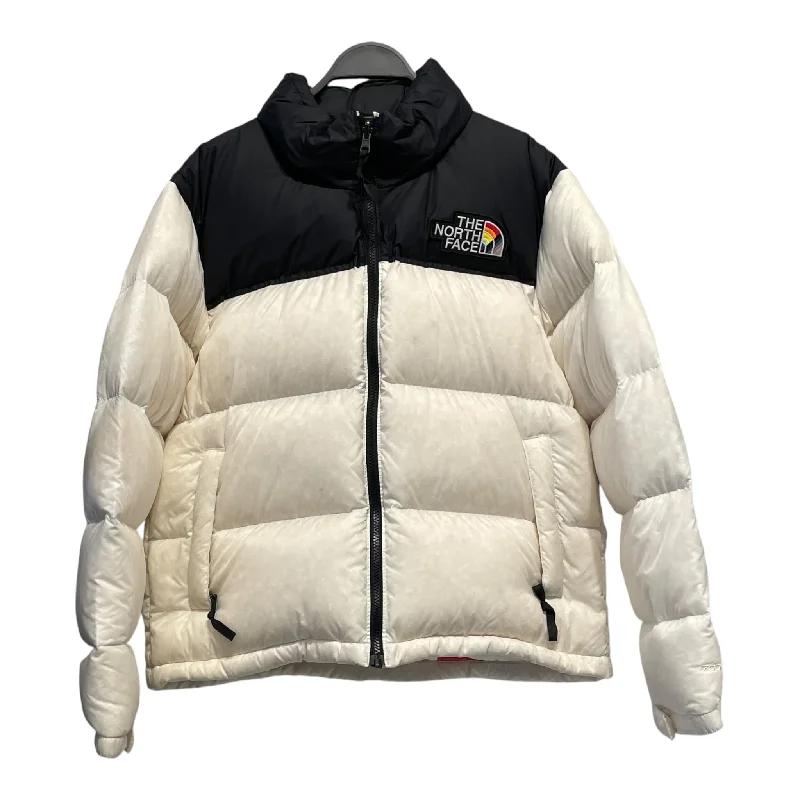 women's-parka-coats-THE NORTH FACE/Puffer Jkt/L/All Over Print/Nylon/WHT/1996 RETRO NUPTSE PRIDE