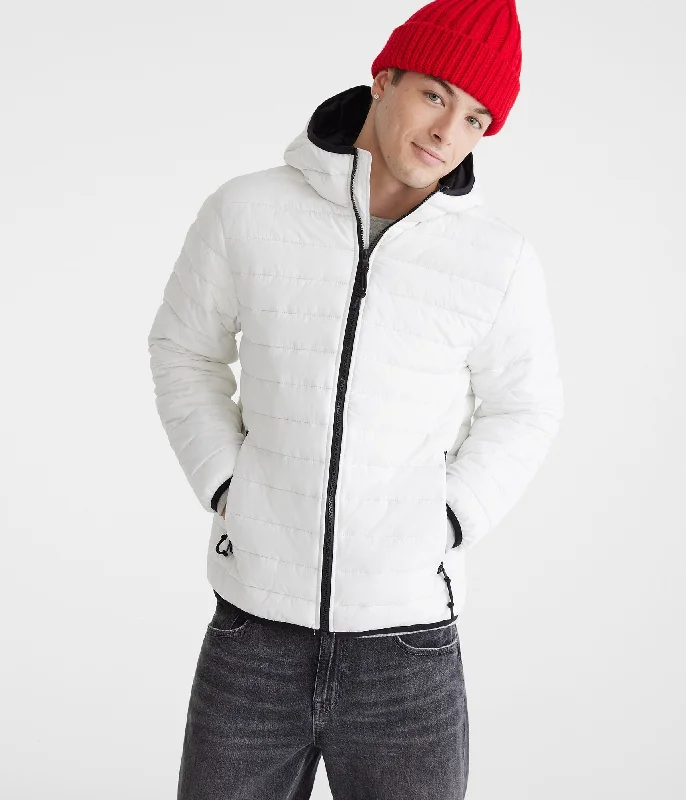 Aeropostale Hooded Midweight Puffer Jacket