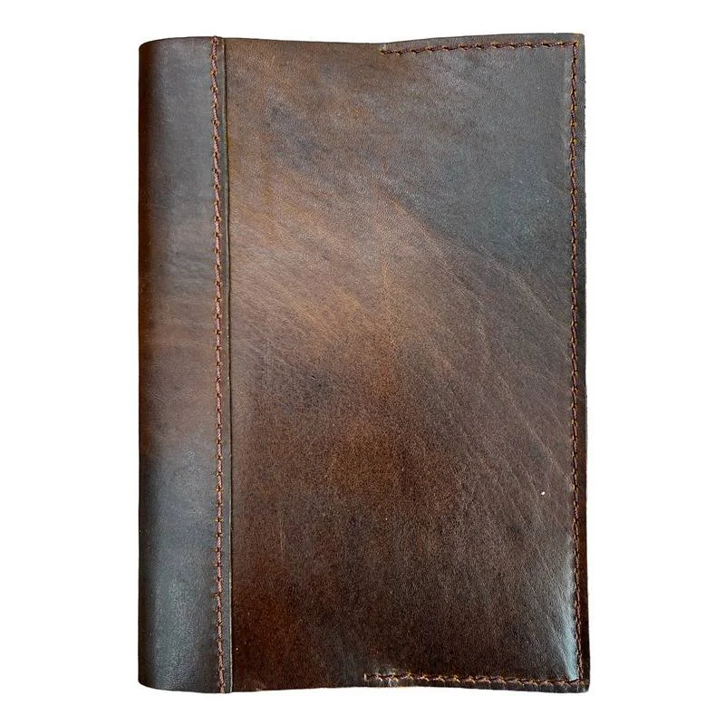 Ashwood Leather Covered A5 Notebook Copper Brown