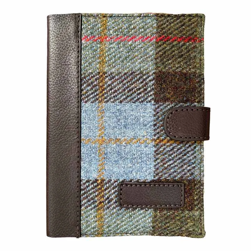 Ashwood Leather Brown Leather & MacLeod Tweed Covered A6 Notebook