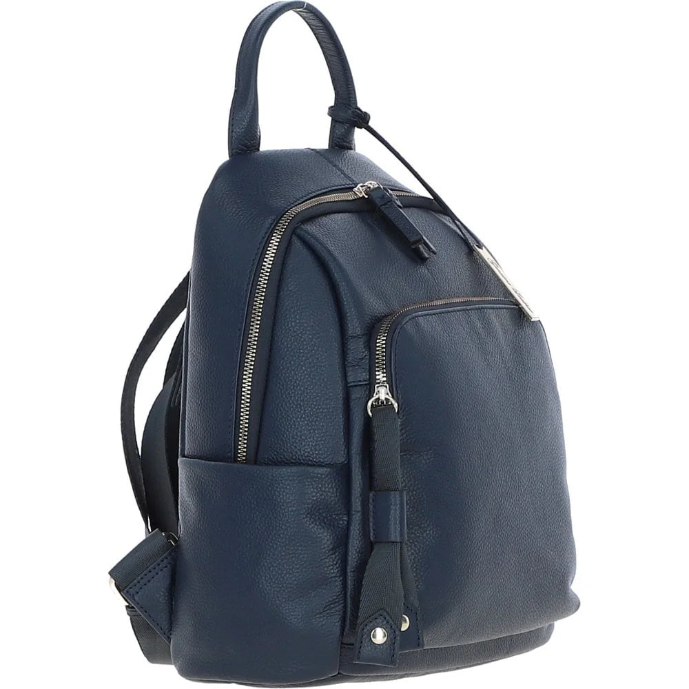 Ashwood Leather Ladies Backpack Navy