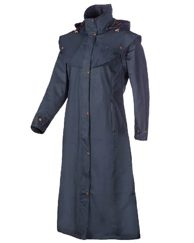 women's-sleeveless-coats-Baleno Oxford Long Waterproof Coat