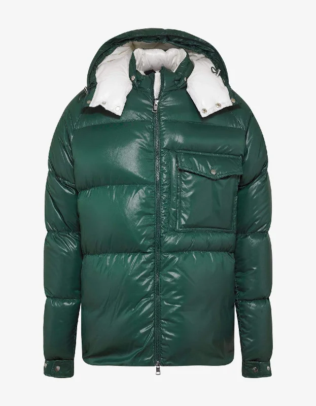 Moncler Barthet Green Nylon Down Jacket