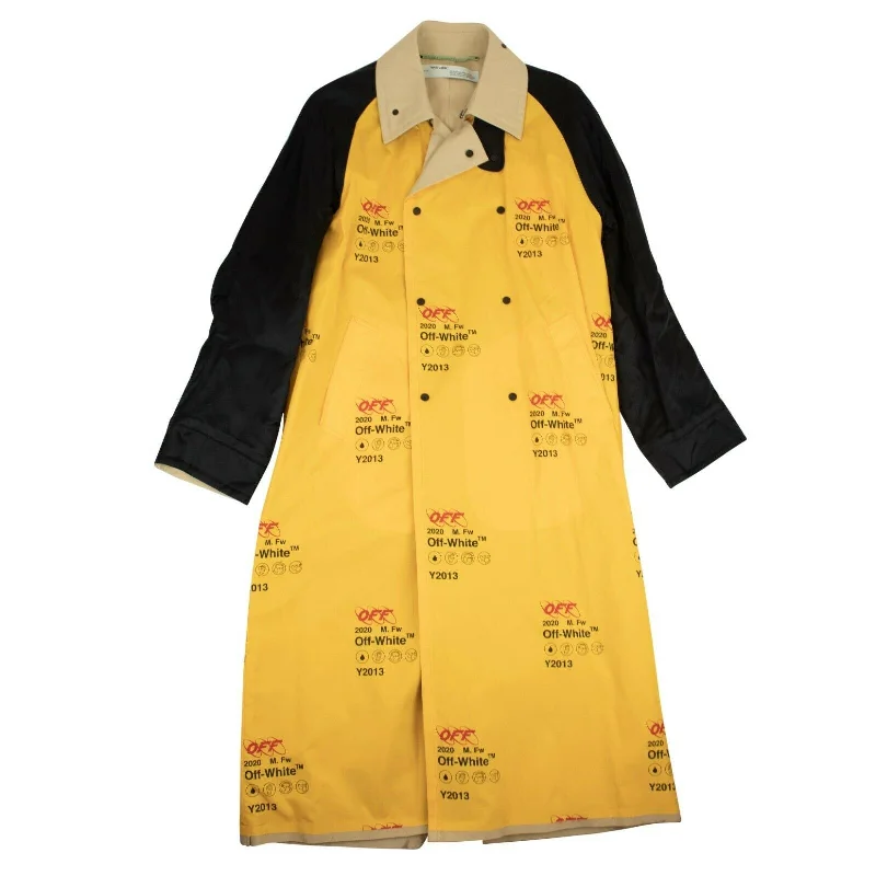 OFF-WHITE C/O VIRGIL ABLOH Yellow Industrial Trench Coat